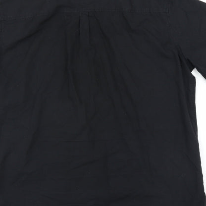 Urban Beach Mens Black    Button-Up Size L