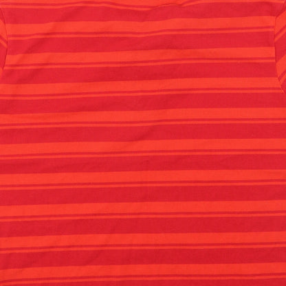 Slazenger Mens Red Striped   Polo Size S