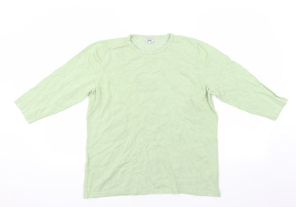 text Womens Green   Pullover Jumper Size L