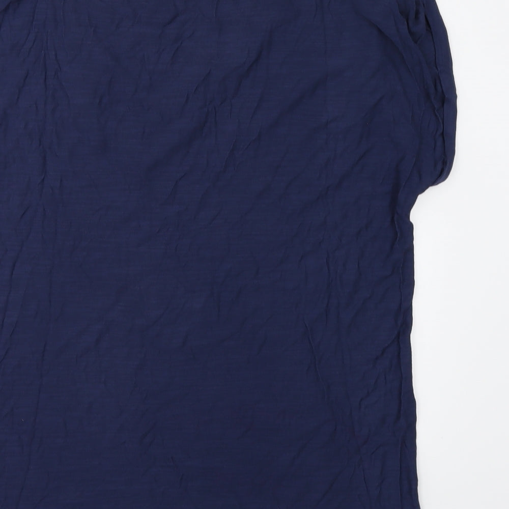 Womens UK Size 14 Classic Blue Basic T-Shirt