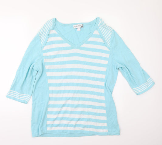 Collection L Womens Blue   Pullover Jumper Size 20