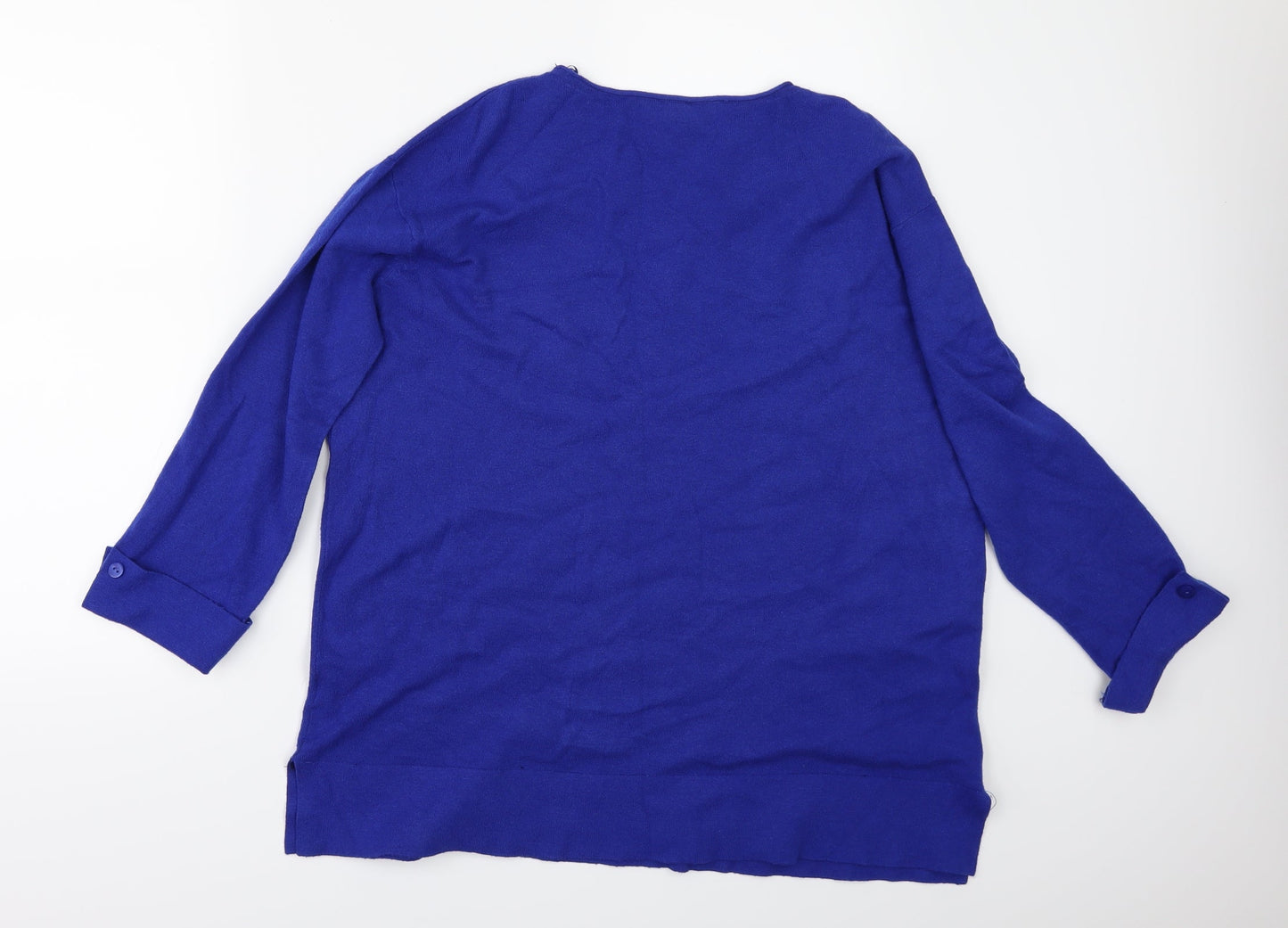 Beauty Women Womens Blue   Pullover Jumper Size M