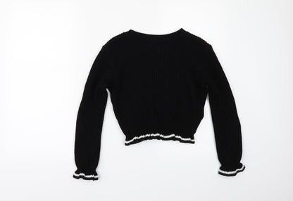 Select Womens Black   Pullover Jumper Size 12