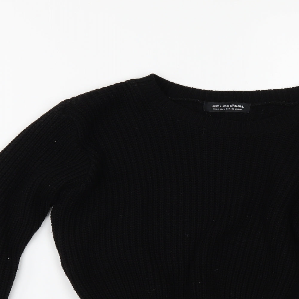 Select Womens Black   Pullover Jumper Size 12