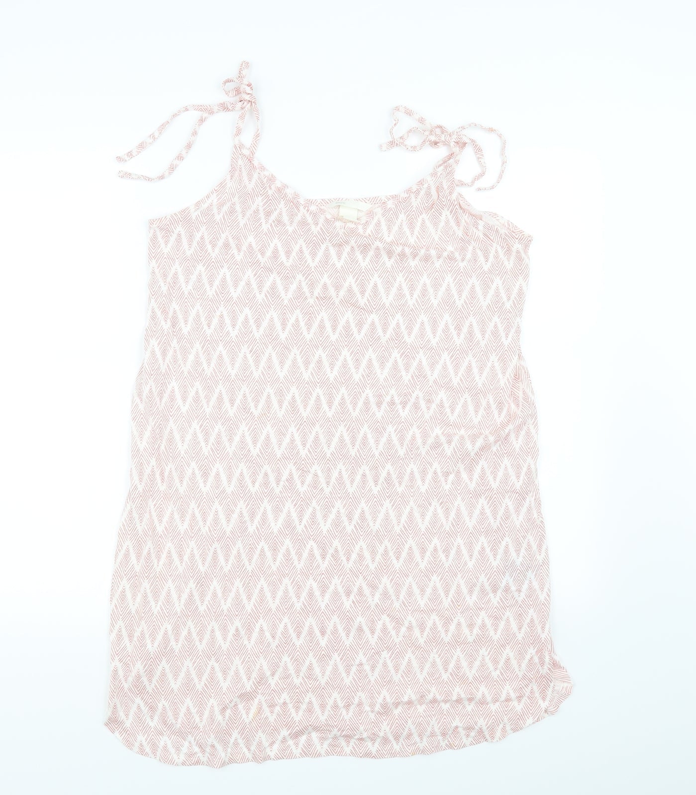 Womens UK Size 10 H&M Pink Basic Blouse