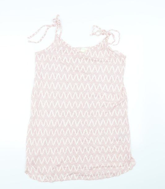 Womens UK Size 10 H&M Pink Basic Blouse