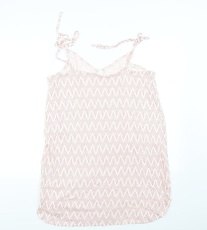 Womens UK Size 10 H&M Pink Basic Blouse