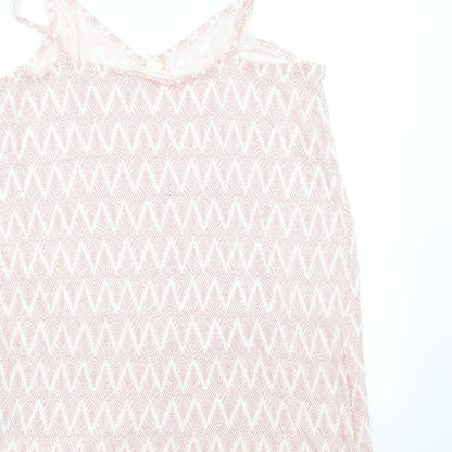Womens UK Size 10 H&M Pink Basic Blouse