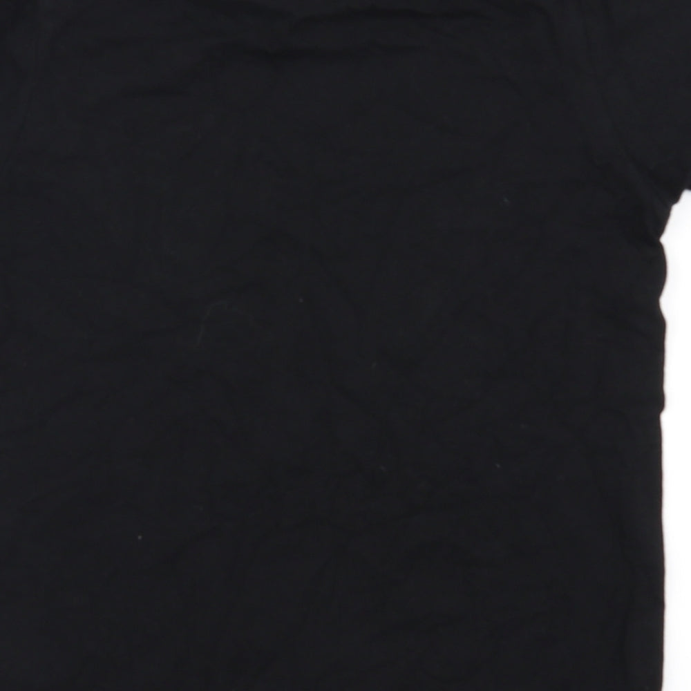 Preworn Boys Black   Basic T-Shirt Size 9 Years