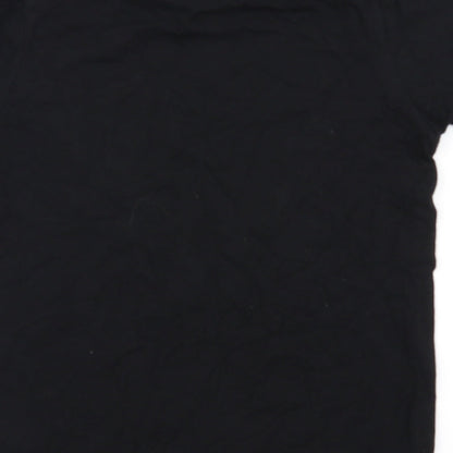 Preworn Boys Black   Basic T-Shirt Size 9 Years