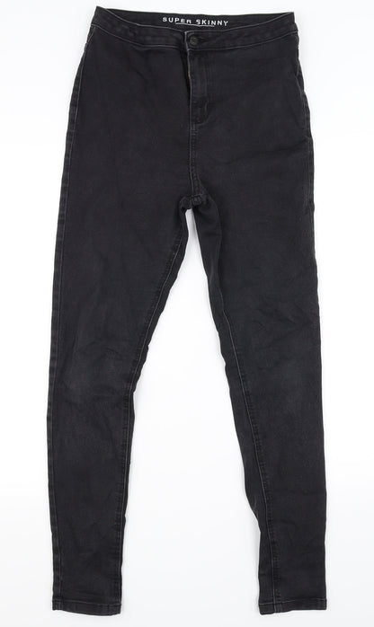 Marks and Spencer Womens Grey  Denim Skinny Jeans Size 12 L28 in