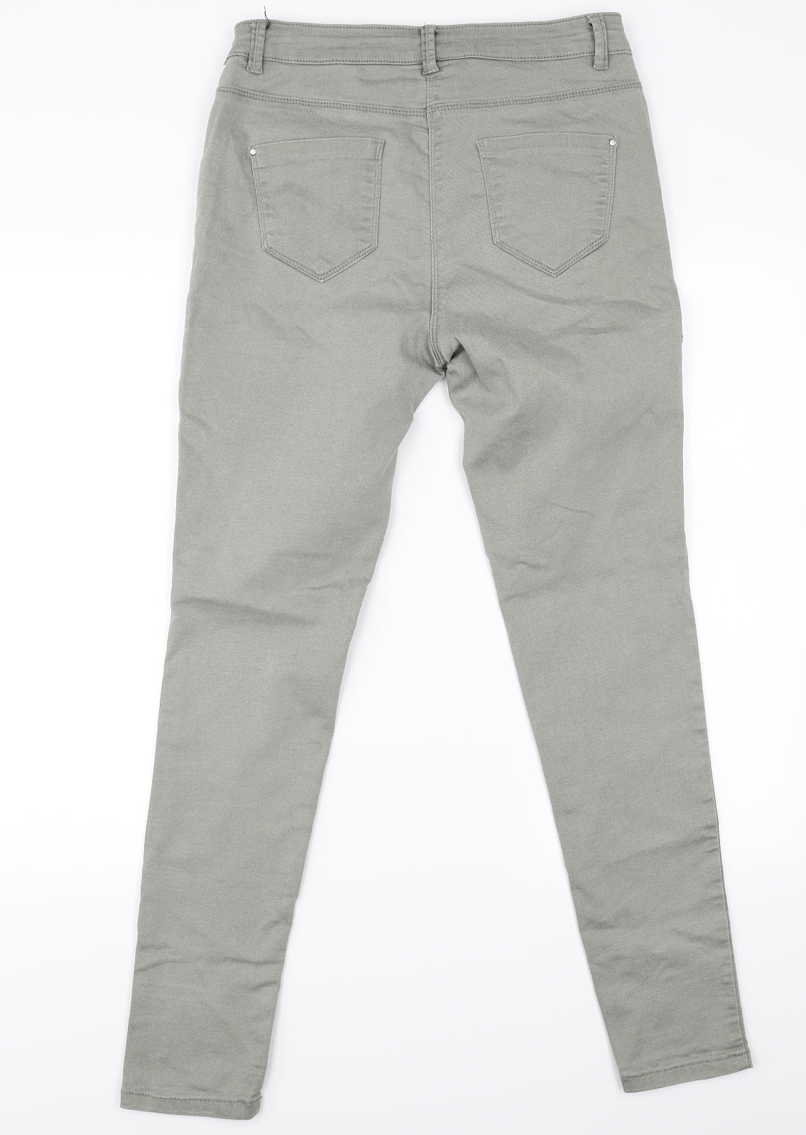 M&Co Womens Beige Floral  Straight Jeans Size 10 L28 in