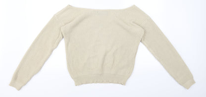 pearl knitwear Womens Beige   Pullover Jumper Size XS