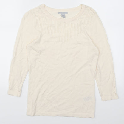H&M Womens Ivory   Pullover Jumper Size XS