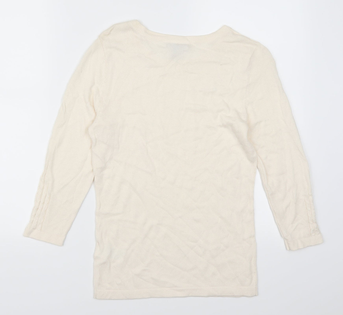 H&M Womens Ivory   Pullover Jumper Size XS