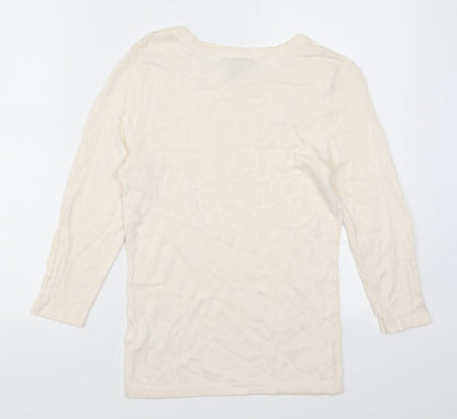 H&M Womens Ivory   Pullover Jumper Size XS