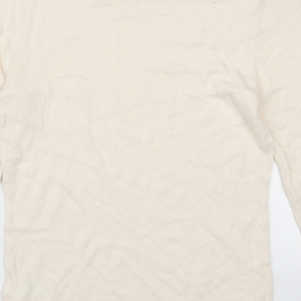 H&M Womens Ivory   Pullover Jumper Size XS