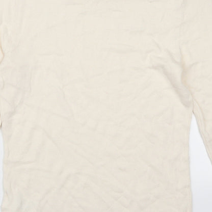 H&M Womens Ivory   Pullover Jumper Size XS