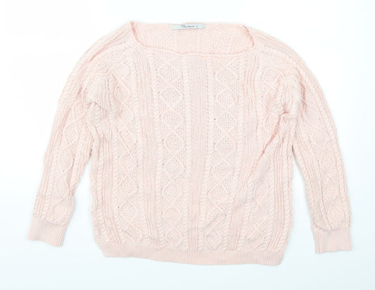 Tru Collection Womens Pink   Pullover Jumper Size S