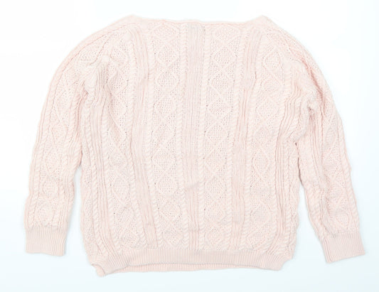 Tru Collection Womens Pink   Pullover Jumper Size S