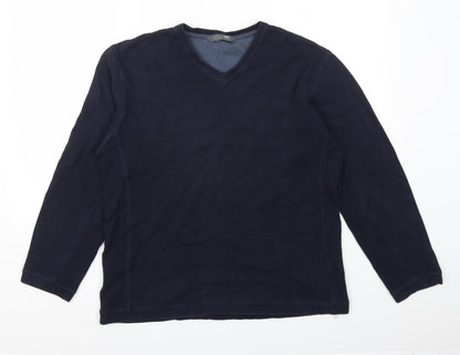 Mens UK Size S Marks and Spencer Blue Pullover Sweatshirt