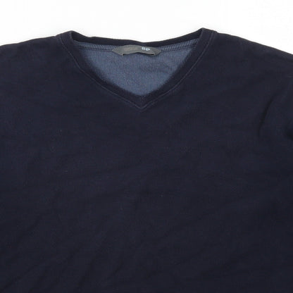 Mens UK Size S Marks and Spencer Blue Pullover Sweatshirt