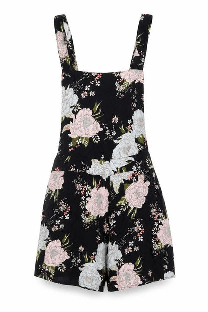 Womens UK Size 10 H&M One-Piece Black Romper