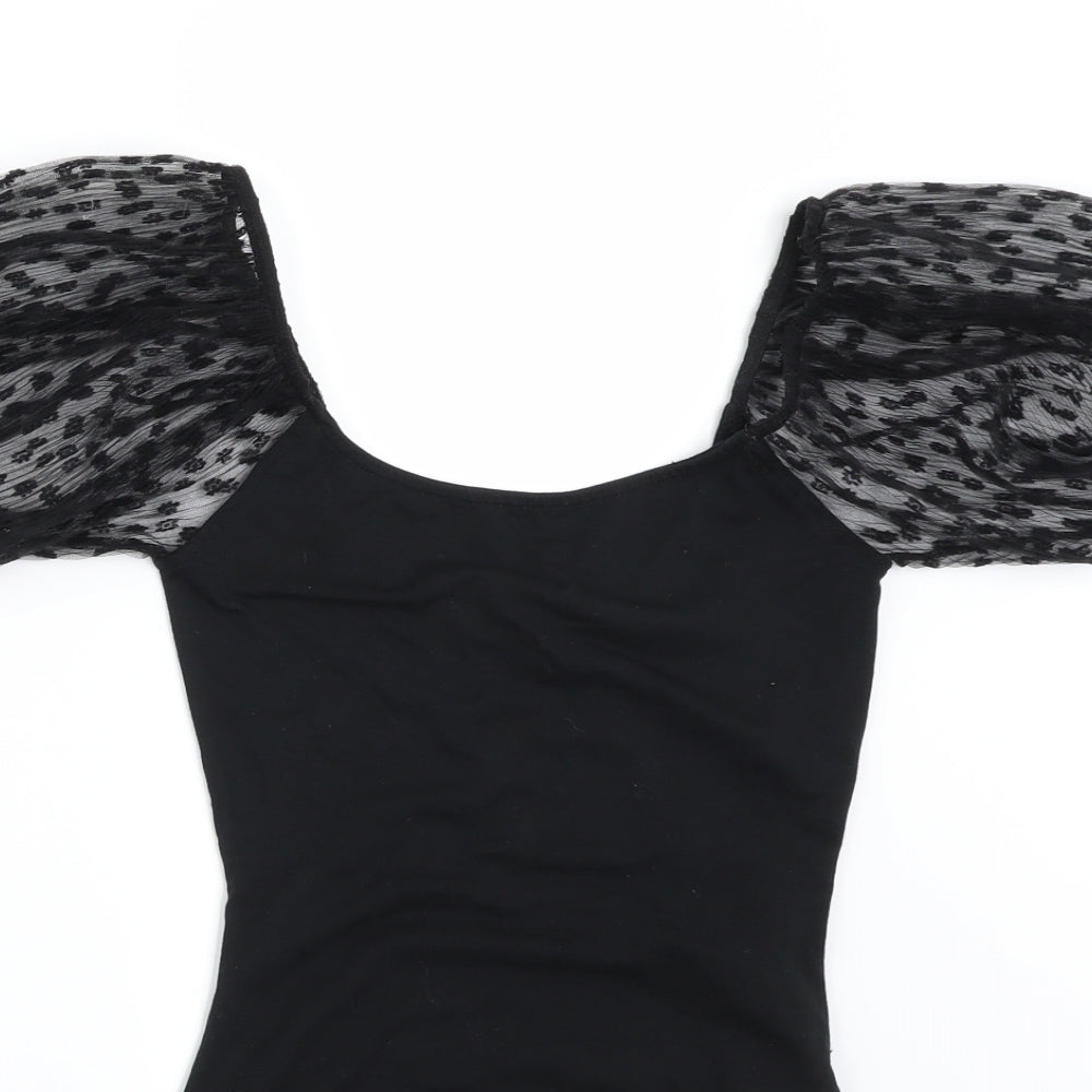 Primark Womens Black   Bodysuit One-Piece Size XS