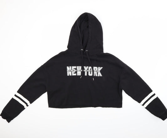 H&M Womens Black   Pullover  Size M  - New york