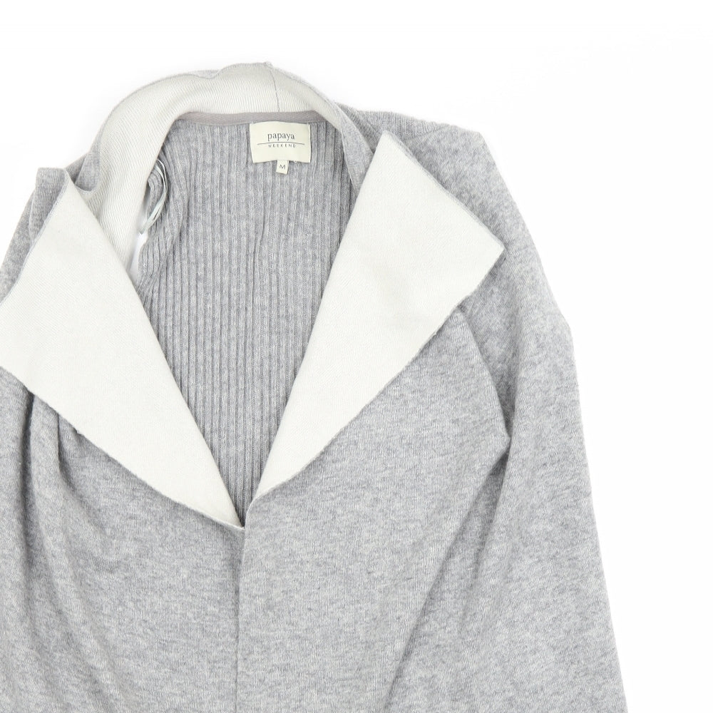Papaya Womens Grey   Shrug Jumper Size M
