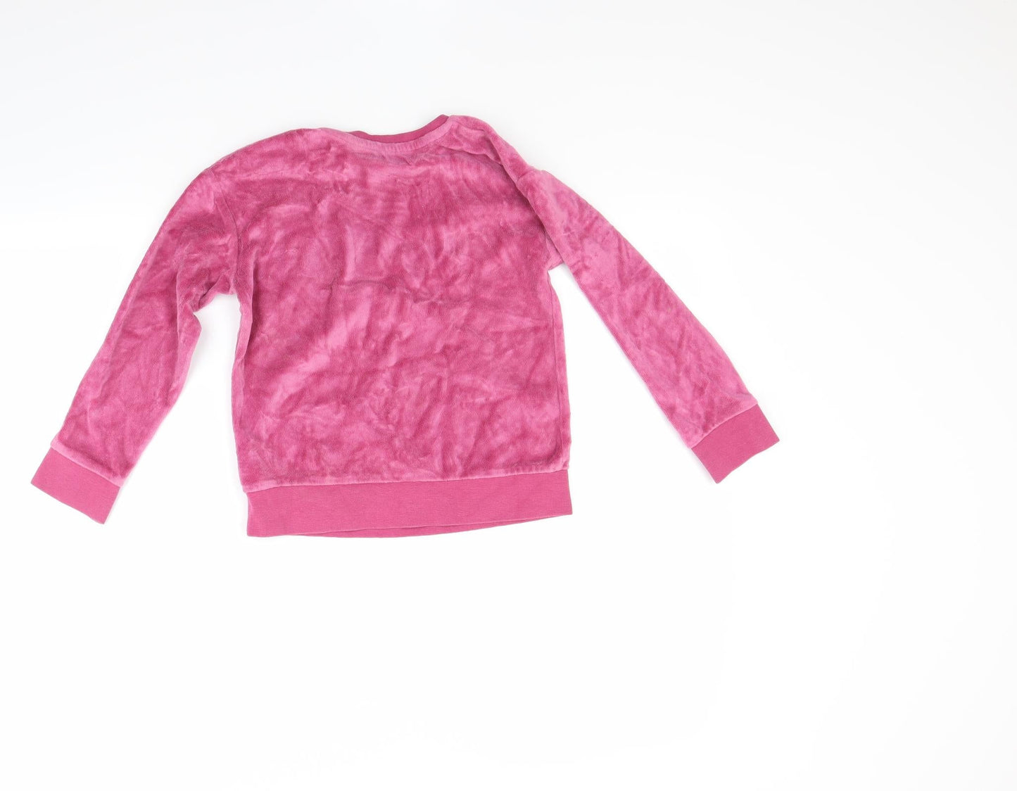 George Girls Pink  Fleece Pullover Sweatshirt Size 7-8 Years