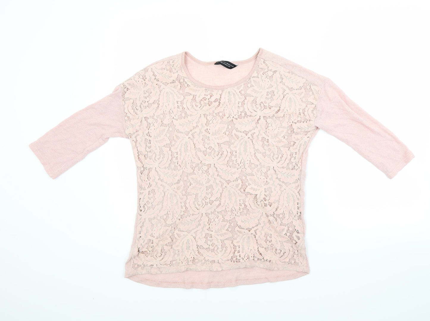 Dorothy Perkins Womens Pink Floral  Pullover Jumper Size 10