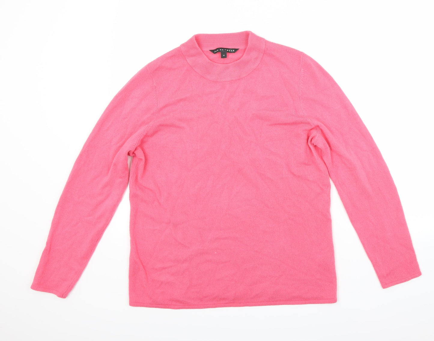 Bonmarché Womens Pink   Pullover Jumper Size 14