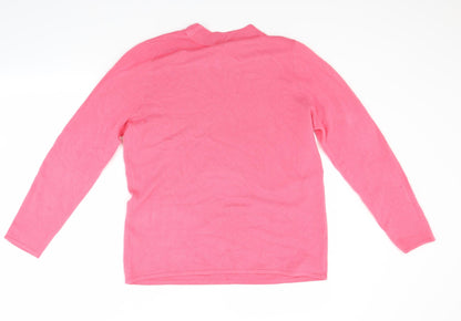 Bonmarché Womens Pink   Pullover Jumper Size 14
