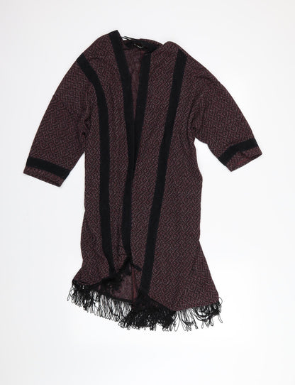 Miss Selfridge Womens Red  Knit Cardigan Jumper Size 8