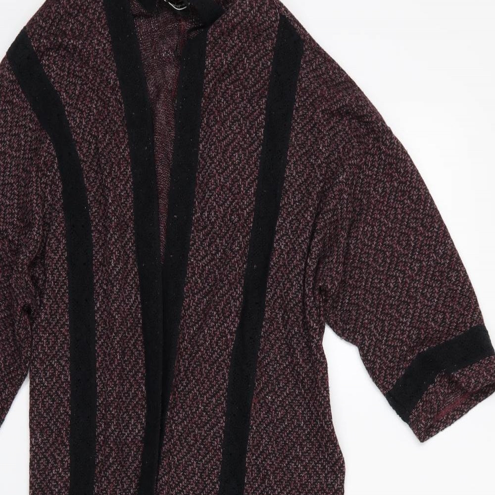 Miss Selfridge Womens Red  Knit Cardigan Jumper Size 8