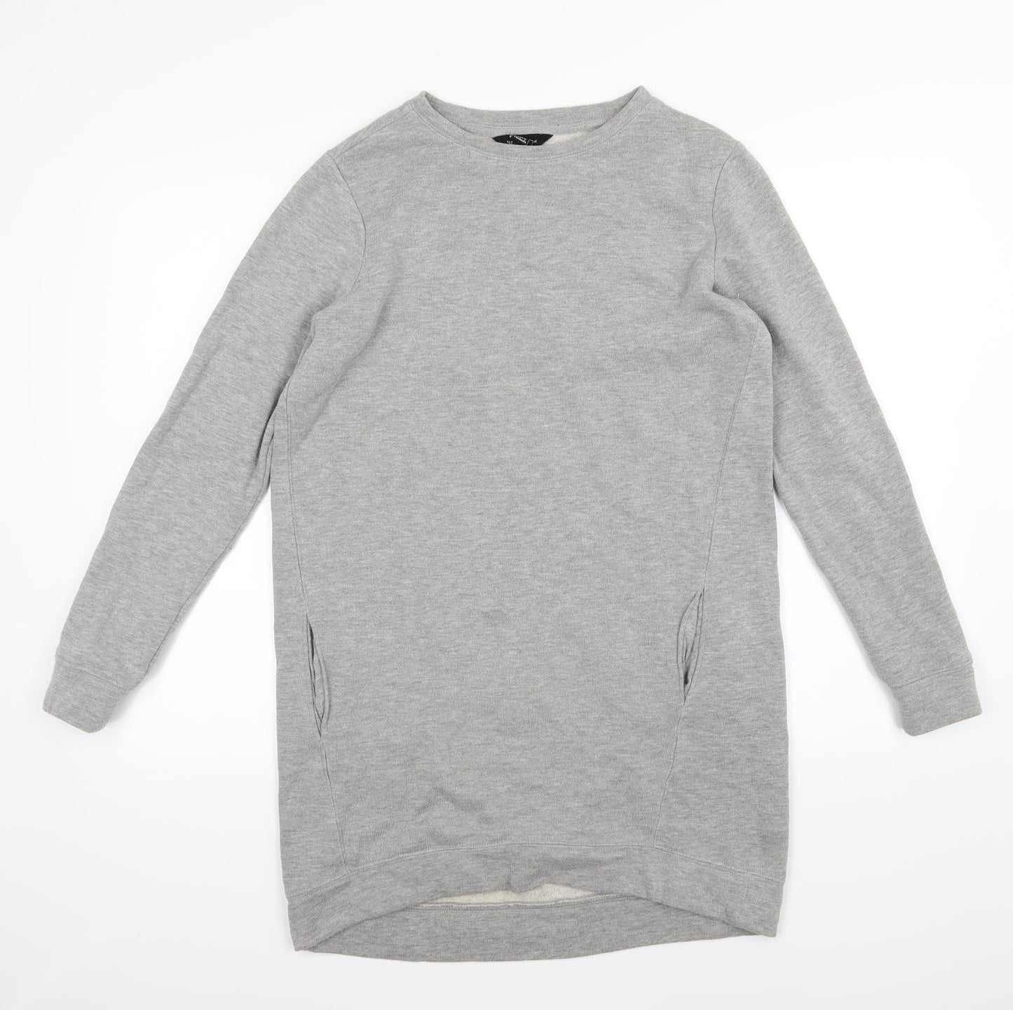 New Look Womens Grey  Jersey T-Shirt Dress  Size 8