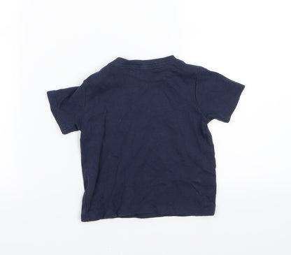 Mimosa Girls Blue  Jersey Basic T-Shirt Size 12-18 Months  - 1 animals