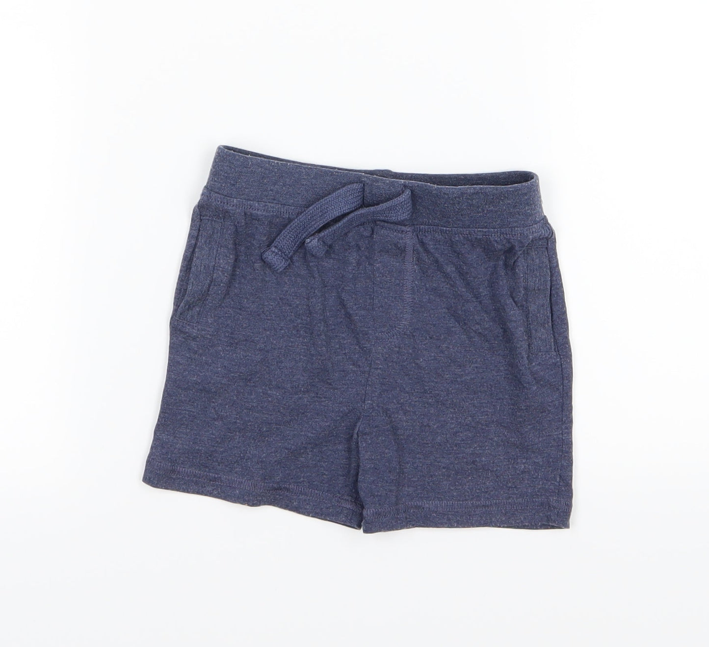 F&F Boys Blue  Jersey Cropped Trousers Size 12-18 Months
