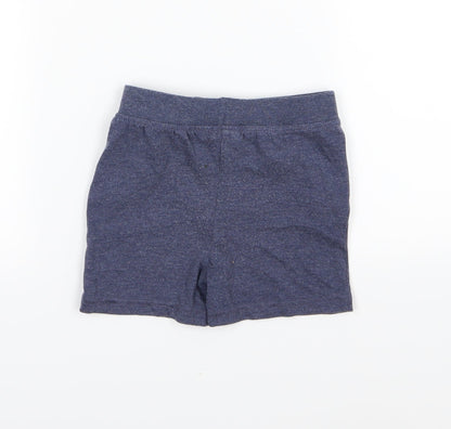 F&F Boys Blue  Jersey Cropped Trousers Size 12-18 Months