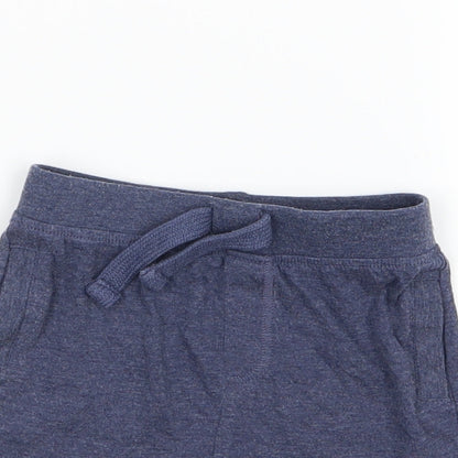 F&F Boys Blue  Jersey Cropped Trousers Size 12-18 Months