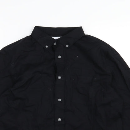 Old Navy Mens Black  Woven  Button-Up Size S