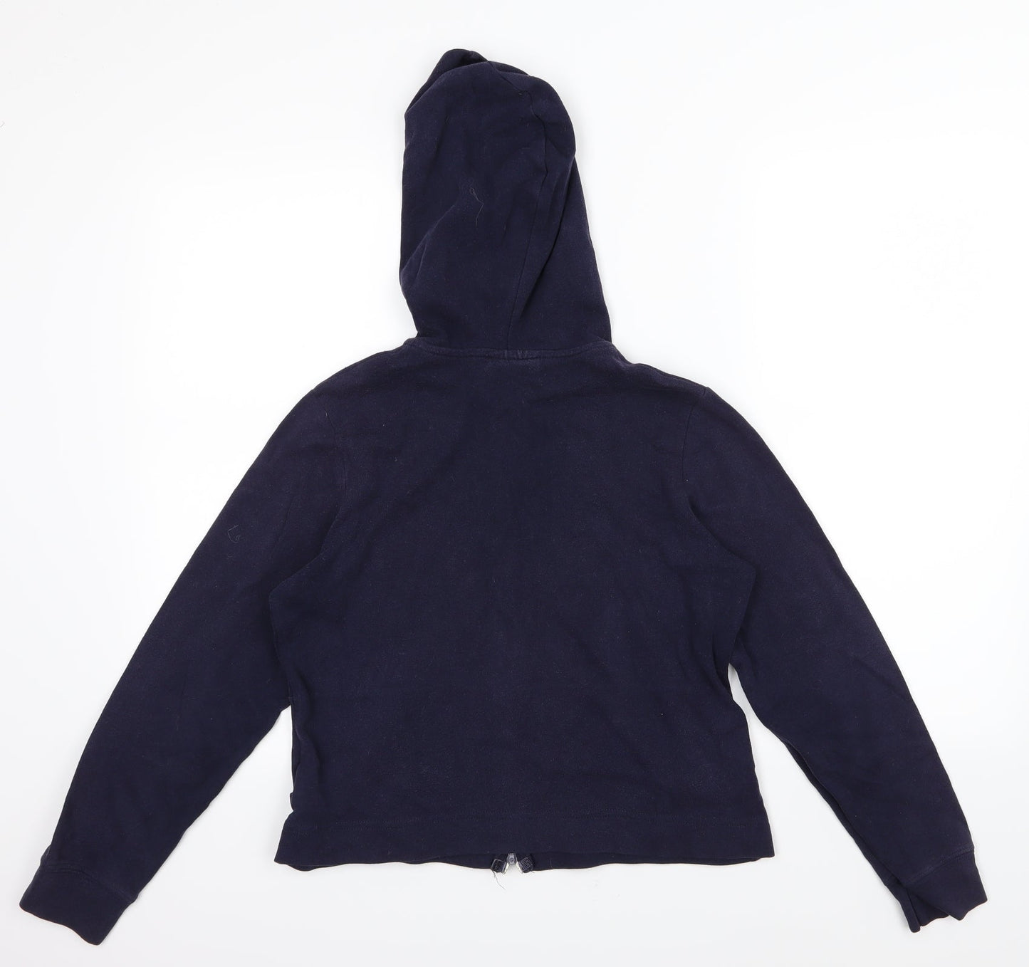 Active Womens Blue  Jersey Full Zip Hoodie Size 14