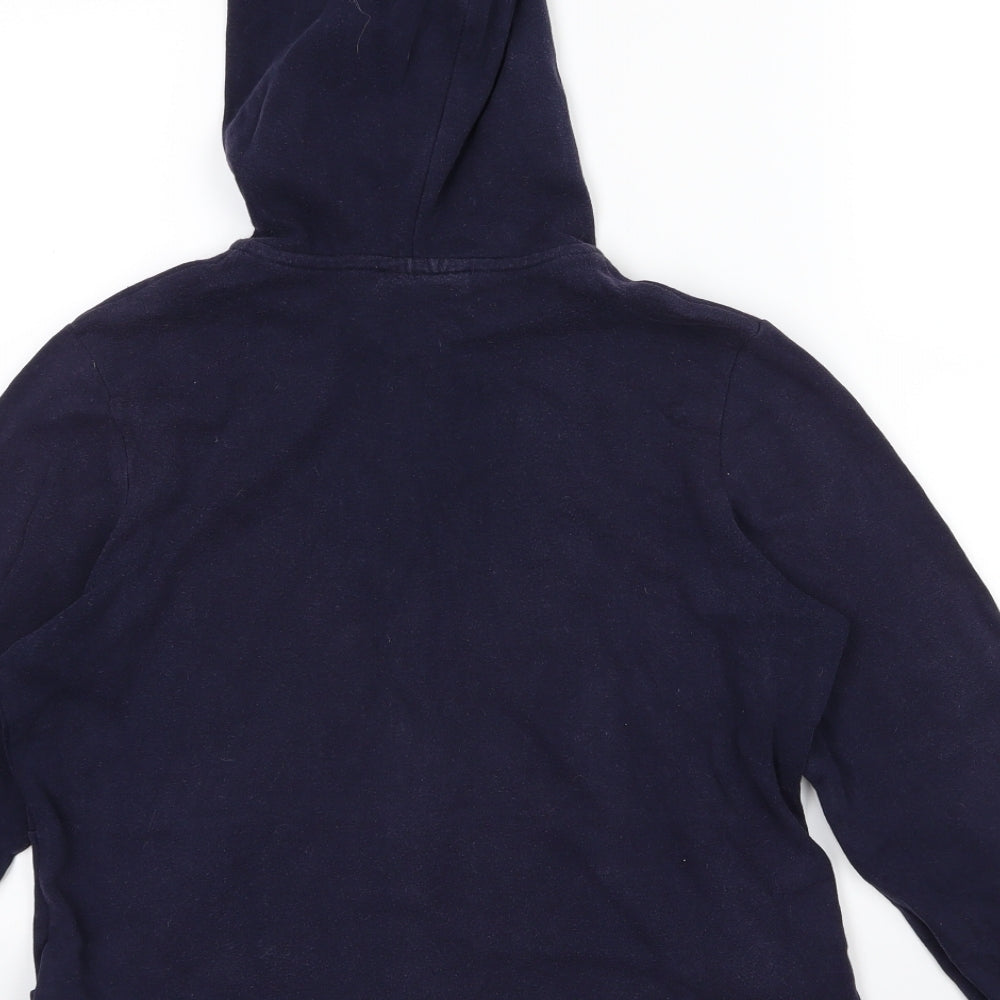 Active Womens Blue  Jersey Full Zip Hoodie Size 14