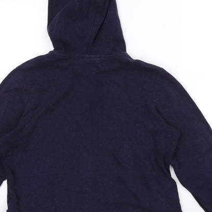 Active Womens Blue  Jersey Full Zip Hoodie Size 14