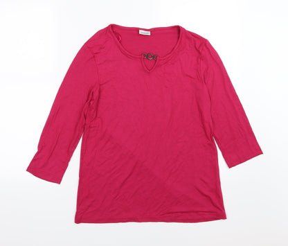 Damart Womens Pink   Basic T-Shirt Size 10