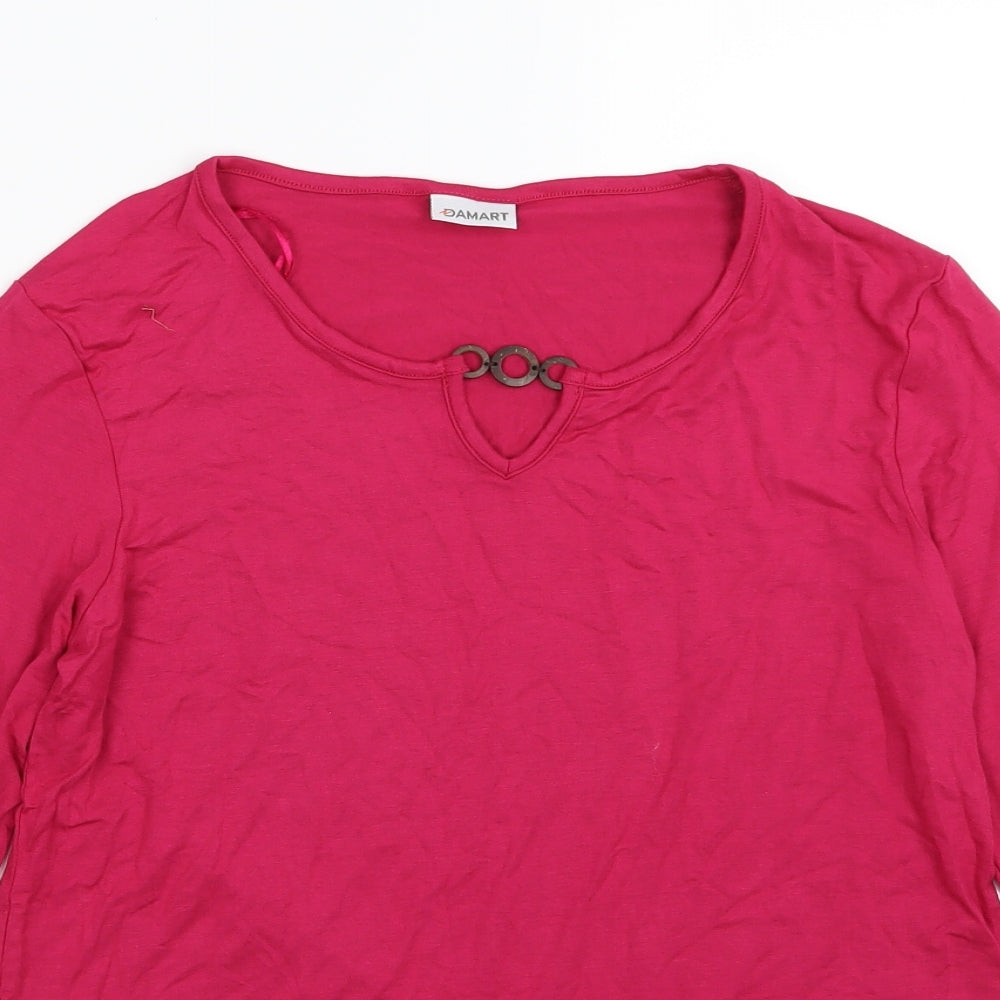 Damart Womens Pink   Basic T-Shirt Size 10