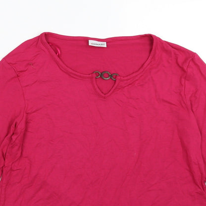 Damart Womens Pink   Basic T-Shirt Size 10