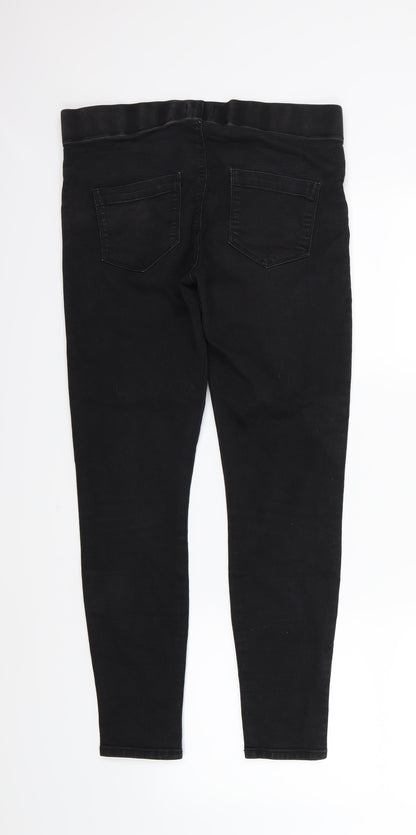 Womens UK Size 8 Papaya Regular Fit Jegging Black Jeans