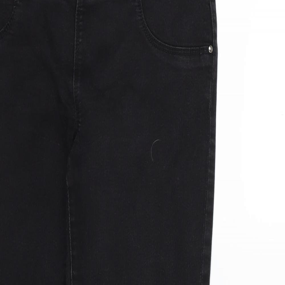 Womens UK Size 8 Papaya Regular Fit Jegging Black Jeans